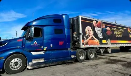 Trans Link truck on a cross-border run